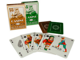 PLAYING CARDS 55 LEAVES CASINO CARTAMUNDI 408 CARDS