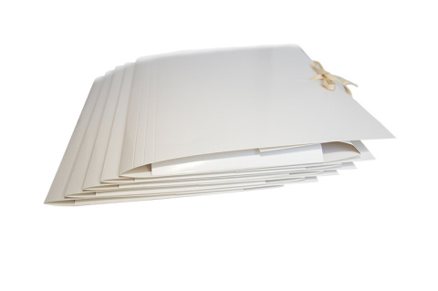 BINDED PAPER FOLDER A4 250 G WHITE BARBARA 0821000 BARBARA