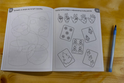 I see, I think, I draw. Snow puzzles - kindergarten