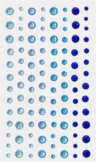 DECORATION SELF-ADHESIVE CRYSTALS BLUE PACK.104 PCS. ARGO 251109 ARG ARGO