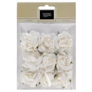 DECORATIVE ORNAMENT PAP FLOWERS SELF-ADHESIVE ROSES WHITE OP9SZT PBH ARGO 252039 GAL ARGO