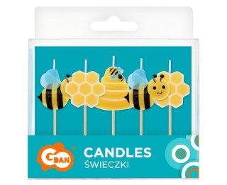 PIKER CANDLES BEE PACK 5 PCS WB GODAN