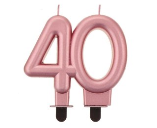 BIRTHDAY CANDLES NUMBERS 40 B&C ROZ/ZLO GOB/C GODAN