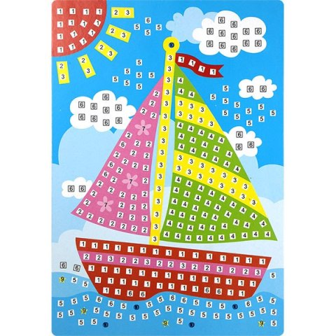 FOAM MOSAIC SAILBOAT FJBEVA810 HASTA