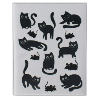 STUDENT DOCUMENT COVER VERTICAL BLACK CATS KM PLASTIC LS5-13 KM PLASTIC