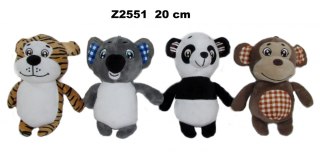 SOFT TOY ANIMALS 20CM SA MIX SUN-DAY PATTERNS