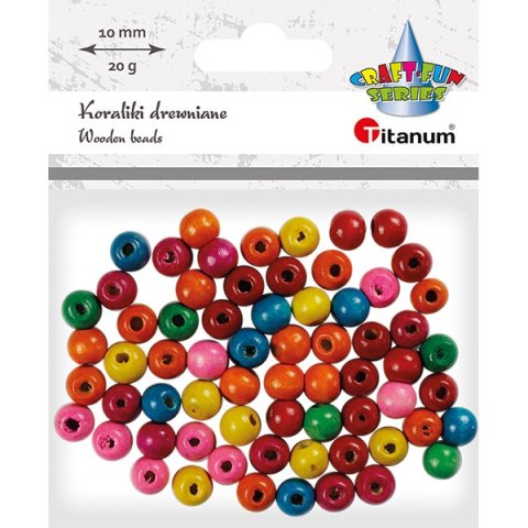 WOODEN BEADS 10 MM TITANUM CRAFT-FUN HASTA SERIES