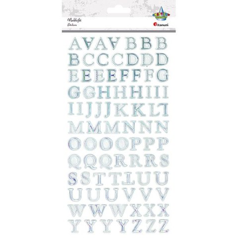 STICKERS ALPHABET TITANUM CRAFT-FUN SERIES HASTA