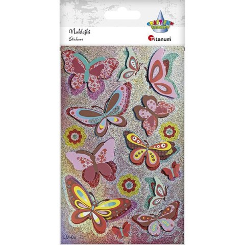 BUTTERFLY STICKERS 3D TITANUM CRAFT-FUN HASTA SERIES