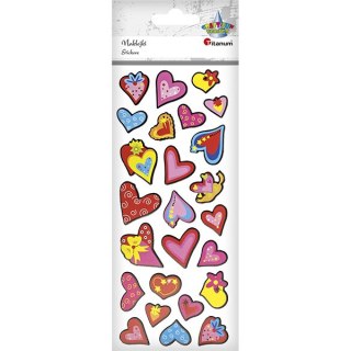 HEART STICKERS 3D TITANUM CRAFT-FUN SERIES HASTA