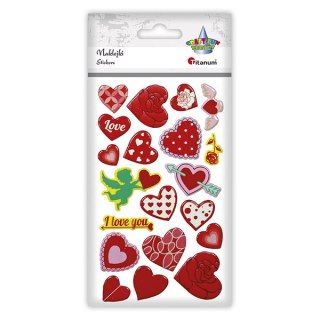 HEART STICKERS MIX TITANUM CRAFT-FUN SERIES HASTA