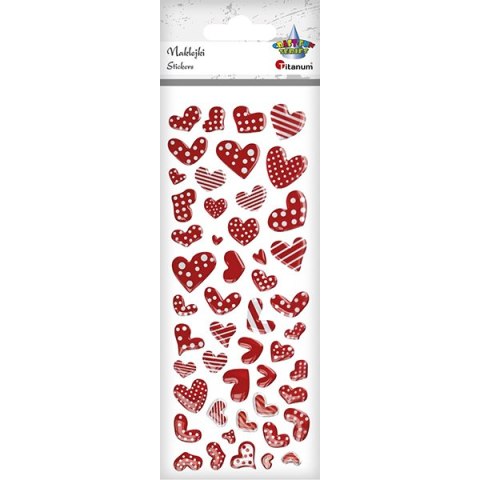 HEART STICKERS MIX TITANUM CRAFT-FUN SERIES HASTA