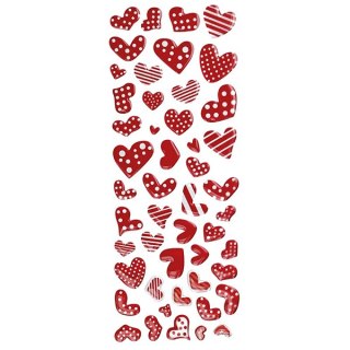 HEART STICKERS MIX TITANUM CRAFT-FUN SERIES HASTA