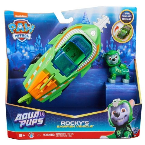 PAW PATROL AQUA THEME VEHICLES AST 6065229 WB6 SPIN MASTER