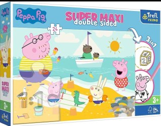 PUZZLE 24 pcs. SUPER MAXI JOYFUL DAY PEPPA TREFL 41010 TREF TREFL