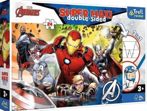 PUZZLE 24 pcs. SUPER MAXI STRONG AVENGERS PUD TREFL 41007 TREF TREFL