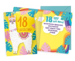 TICKET DK-904 BIRTHDAY 18 18 TEEN, NUMBERS PASSION CARDS - CARDS
