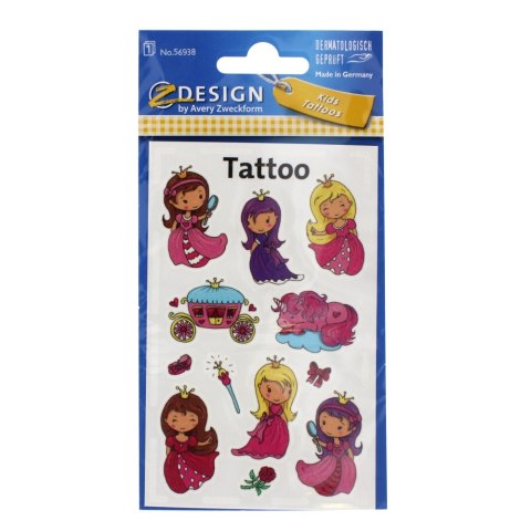 PRINCESS TATTOO 120X75 B/C ZWECKFORM 56938 ZWECKFORM