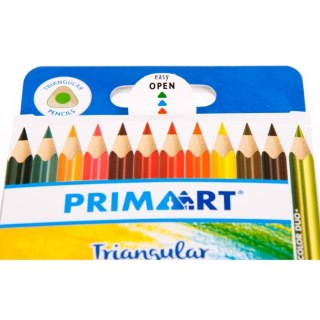 TWO-SIDED PENCILS 24 COLORS TRIANGULAR PRIMA ART 396696