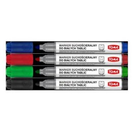 DRY ERASE MARKER ROUND 4 COLORS TOMA TO-266