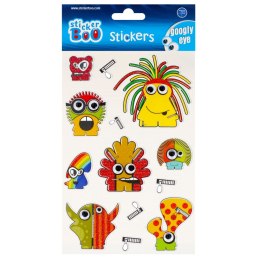 STICKERS 14X21 CM GOODLY EYE MONSTERS STICKER BOO 493717