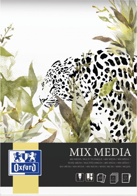 ART BLOCK A3 OXFORD MIX MEDIA 25 HAMELIN SHEETS
