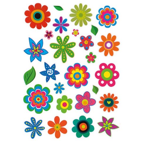 STICKERS FLOWERS TITANUM CRAFT-FUN HASTA SERIES