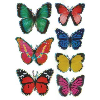 BUTTERFLY STICKERS 3D TITANUM CRAFT-FUN HASTA SERIES