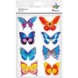 GEL STICKERS BUTTERFLIES CRAFT-FUN SERIES TITANUM HASTA