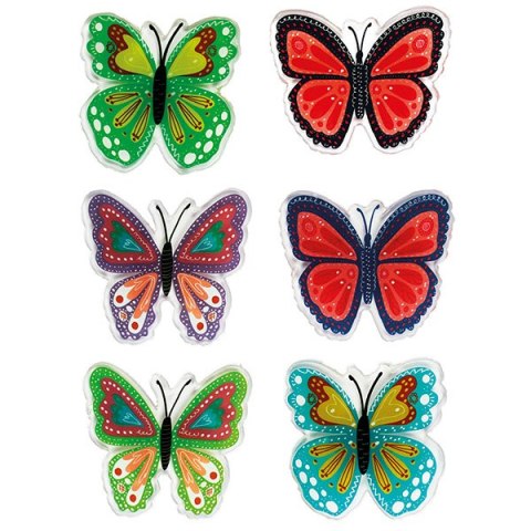 GEL STICKERS BUTTERFLIES CRAFT-FUN SERIES TITANUM HASTA