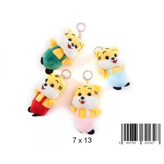 KEYRING PLUSH BEAR IN SHORTS 7CM FOL A 12 TOYS 1369G TOYS