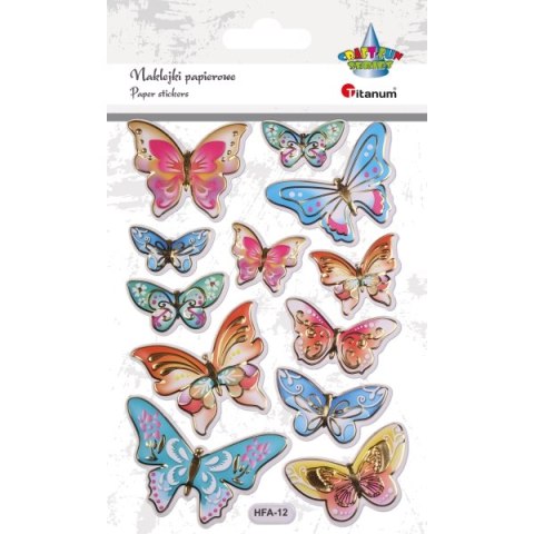 BUTTERFLY STICKERS 3D CRAFT-FUN SERIES TITANUM HASTA