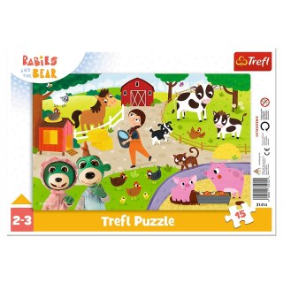 PUZZLE 15 ELEMENTS CUTE BABIES TREFL 31414 TREF TREFL