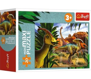 PUZZLE 20 ELEMENTS MINIMAXI EXPLORE THE WORLD OF DINOSAURS TREFL 21137 TR TREFL