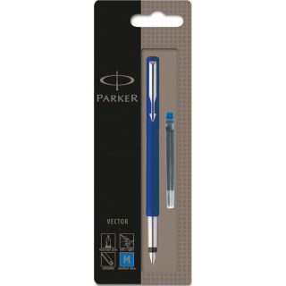 PARKER FOUNTAIN PEN VECTOR BLUE BLISTER S0881011