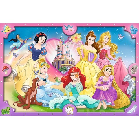 PUZZLE 160 pcs. PINK WORLD OF PRINCESSES PUD TREFL 50025 TREF TREFL