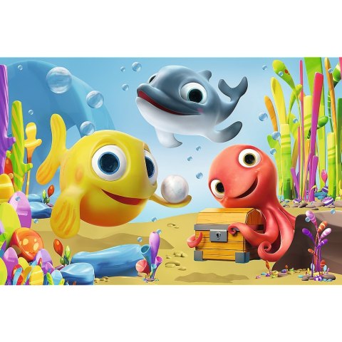 PUZZLE 24 ELEMENTS MAXI HAPPY FISH MINIMINI PUD TREFL 14341 TR