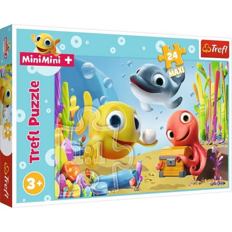 PUZZLE 24 ELEMENTS MAXI HAPPY FISH MINIMINI PUD TREFL 14341 TR