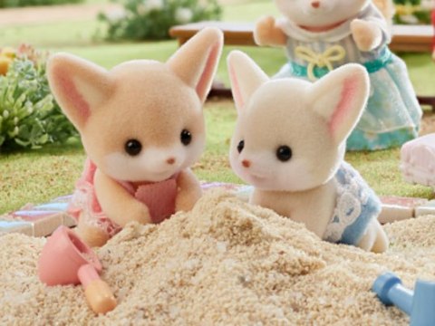 SYLVANIAN DESERT FOX TWINS 5697 WB6 EPOCH