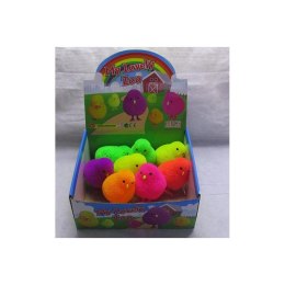 GLOWING RUBBER CHICKEN 9CM MIX OF COLORS WRITER WRITERS