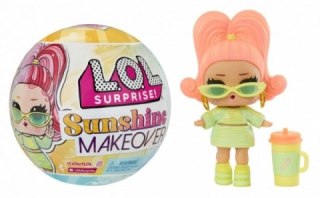 LOL SURPRISE DOLL WITH ACCESSORIES SUNSHINE MAKEOVER BALL MGA 589396EUC MGA