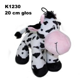 SOFT TOY COW WITH VOICE 20CM STANDING SA SUN-DAY