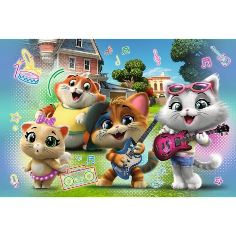 PUZZLE 24 pcs. SUPER MAXI JOYFUL CATS PUD TREFL 41011 TREF TREFL