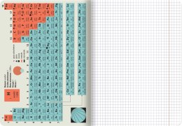 CHEMISTRY NOTEBOOK WITH CRIBS TOP 2000, A5 60 CHECKED SHEETS HAMELIN