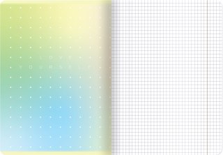 TOP 2000 CITY/GRADIENT NOTEBOOK, A5 60 GRID SHEETS WITH HAMELIN MARGIN