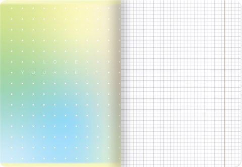 TOP 2000 CITY/GRADIENT NOTEBOOK, A5 96 GRID SHEETS WITH HAMELIN MARGIN