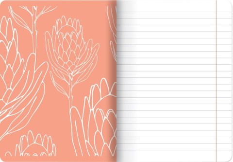 TOP 2000 FLOWERS NOTEBOOK, A5 80 RULED SHEETS WITH MARGIN HAMELIN