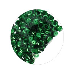 SEQUINS METALLIC BUTTONS 8 MM GREEN CRAFT WITH FUN 383995