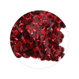 METALLIC SEQUINS ROUND 8 MM RED CRAFT WITH FUN 384020