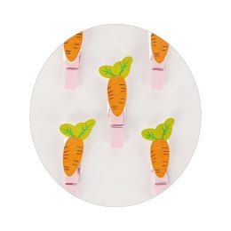 WOODEN CARROT CLIPS CRAFT WITH FUN 471482